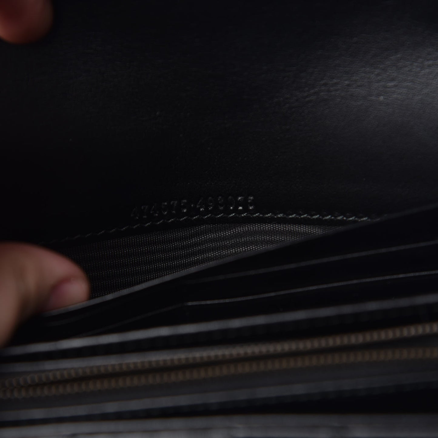 Calfskin Matelasse GG Marmont Chain Wallet Black