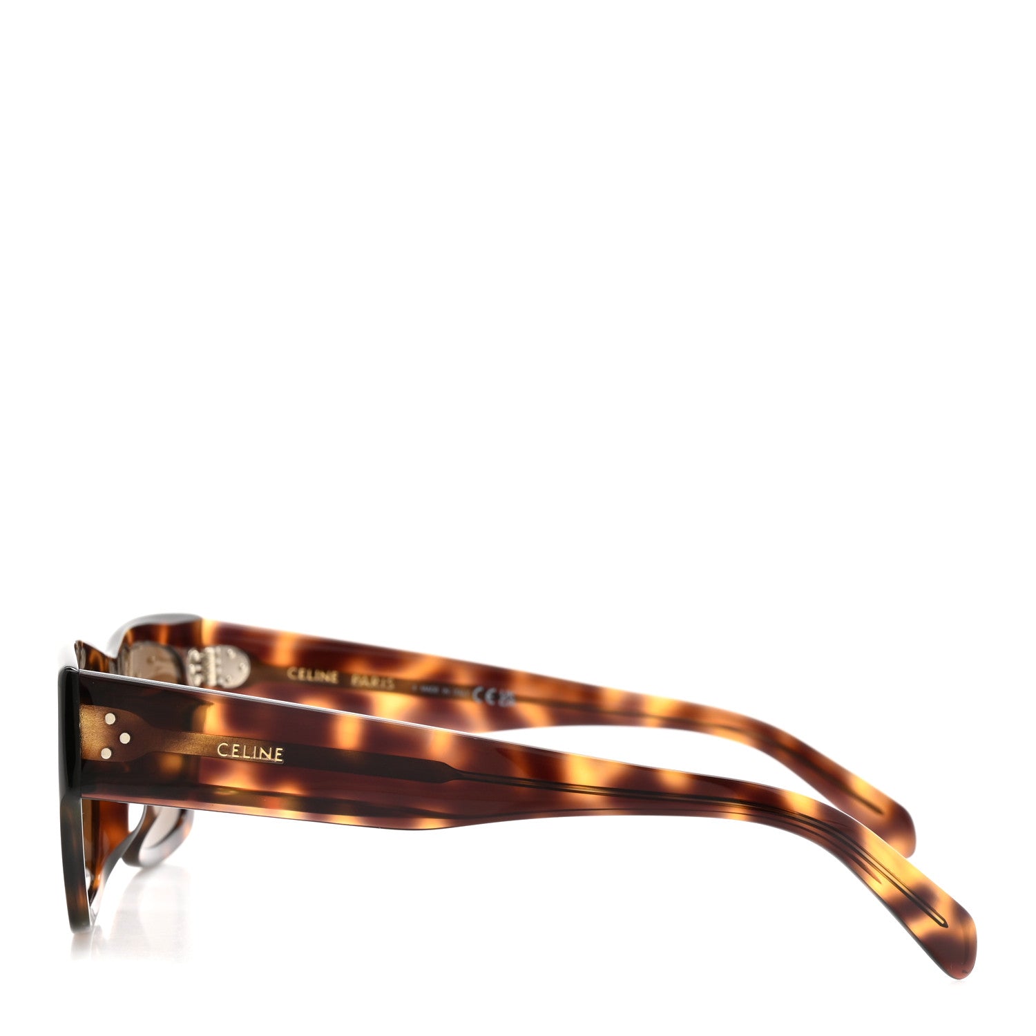 Celine Acetate Black Frame 55 Sunglasses CL40297U Caramel Havana 3 of 7