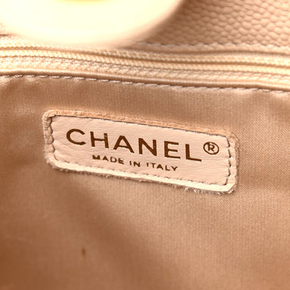 Chanel Caviar Quilted Petit Shopping Tote PST Beige Clair 6 of 22