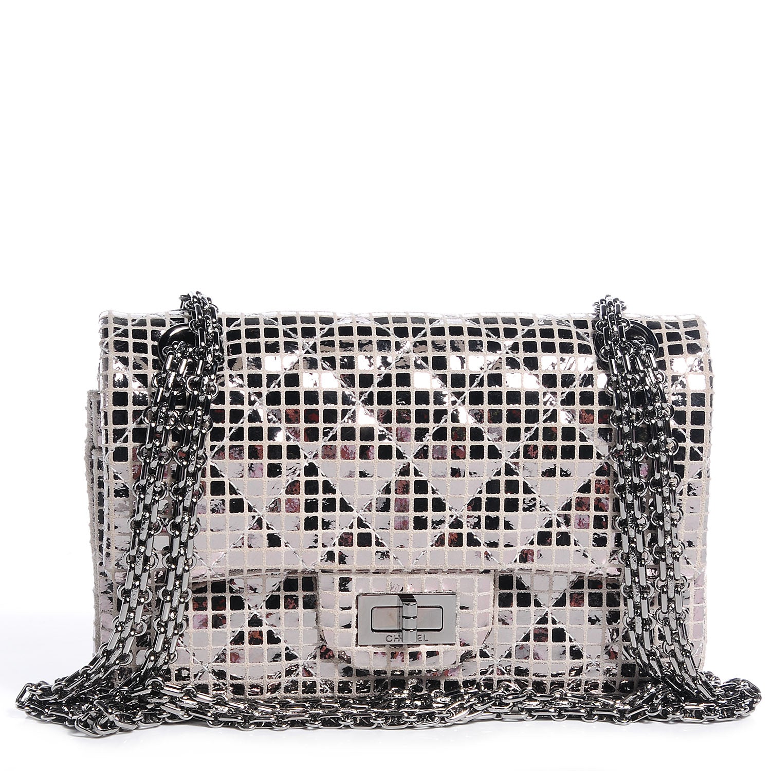 Chanel Mirror 2.55 Reissue 224 Flap Silver 1 of 9