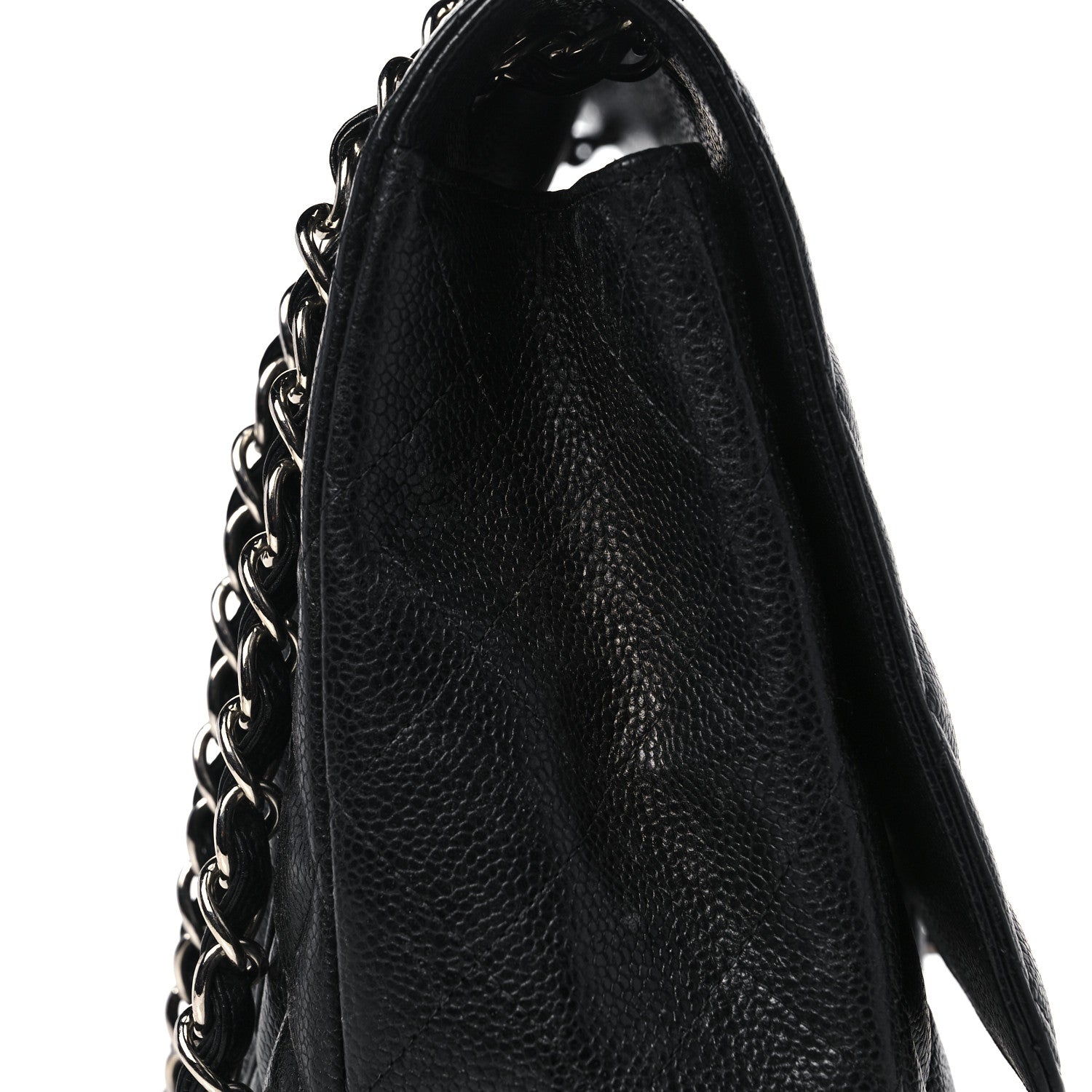 Chanel Caviar Quilted Maxi Single Flap Black 14 of 17