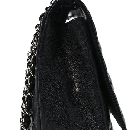 Chanel Caviar Quilted Maxi Single Flap Black 14 of 17