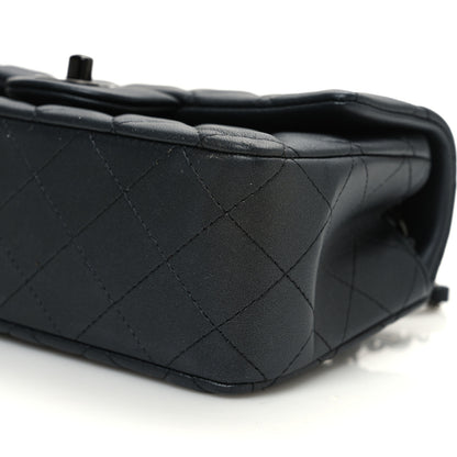 Chanel Pearly Lambskin Quilted Mini Rectangular Flap So Black 10 of 11