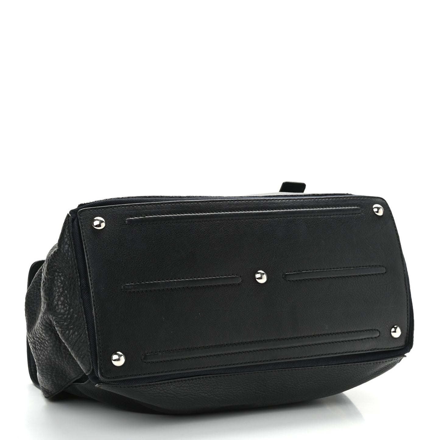 Calfskin Canvas Medium Muse Two Black