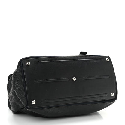 Saint Laurent Calfskin Canvas Medium Muse Two Black 4 of 12