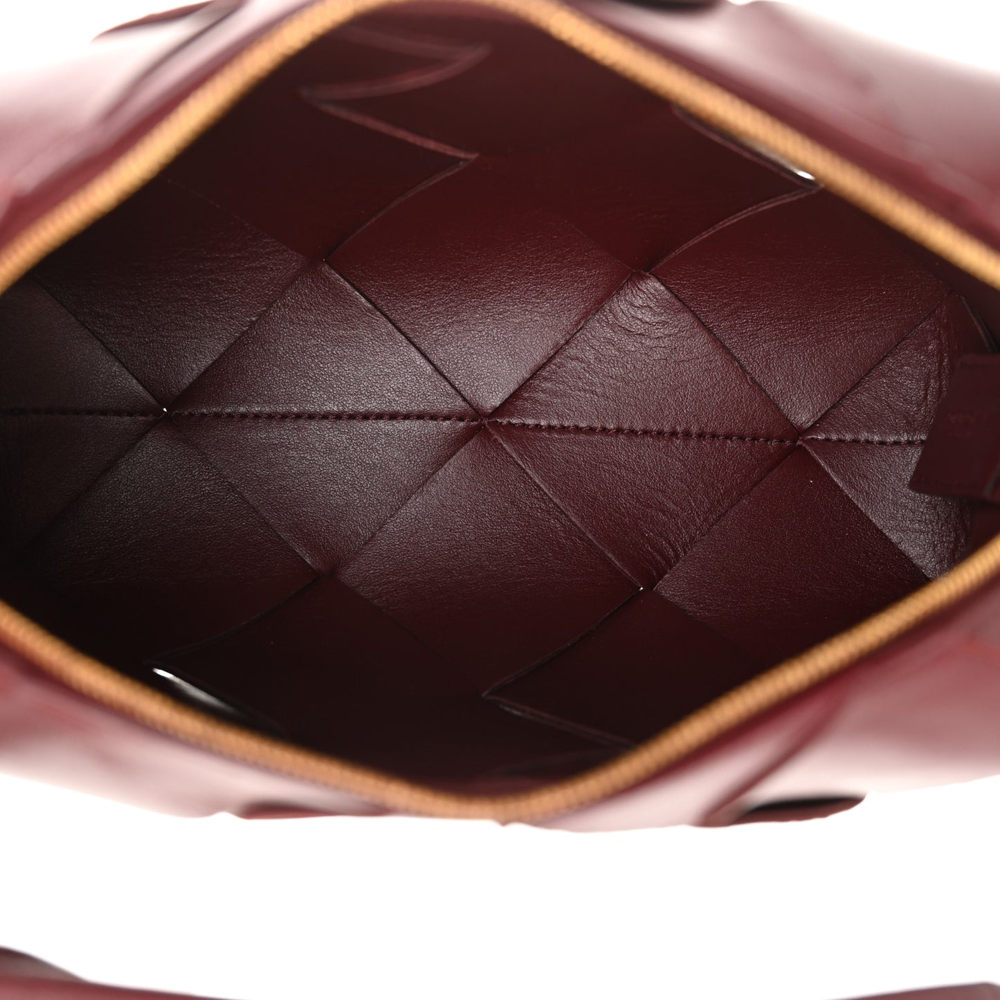Lambskin Maxi Intrecciato Small Cassette Camera Bag Barolo