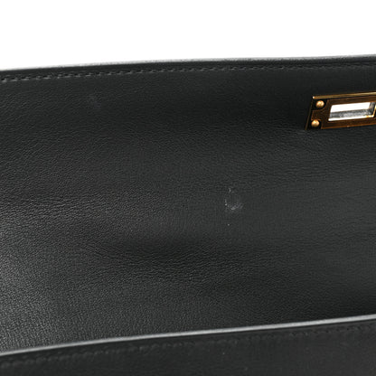 Hermes Swift Kelly Cut Clutch Pochette Black 11 of 14