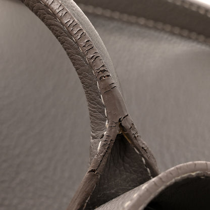 Saint Laurent Grained Calfskin Topstich Baby Sac De Jour Grey 16 of 20