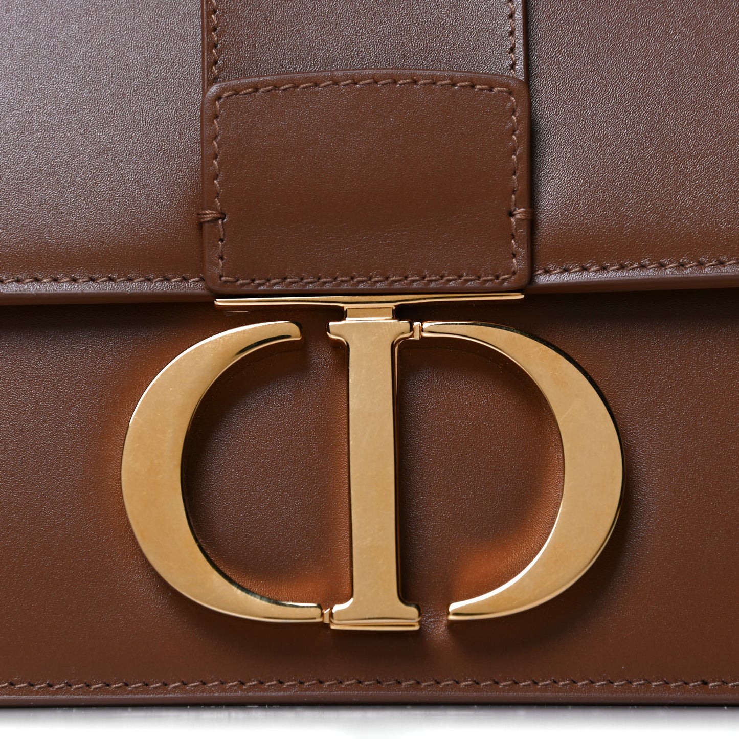 Smooth Calfskin 30 Montaigne Flap Bag Brown