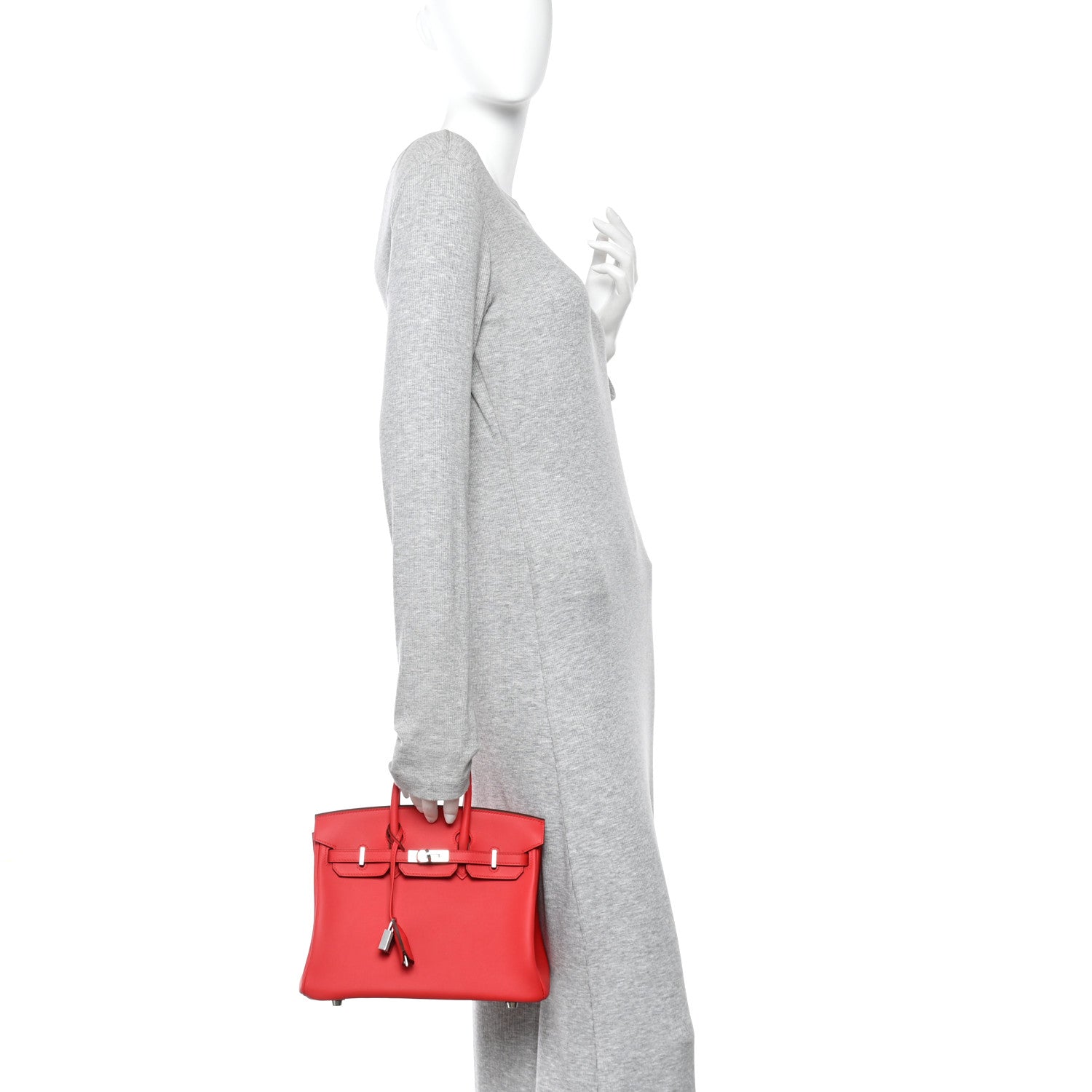 Hermes Swift Birkin 25 Rouge Radieux 2 of 10
