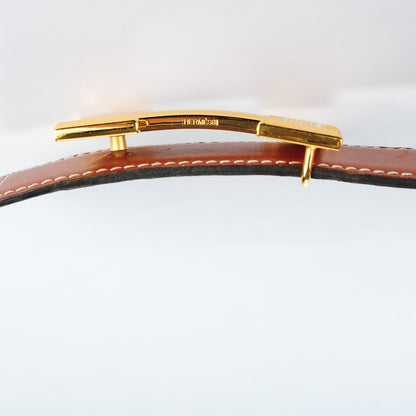 Hermes Box Chamonix 32mm H Belt 95 Black Fauve 3 of 8