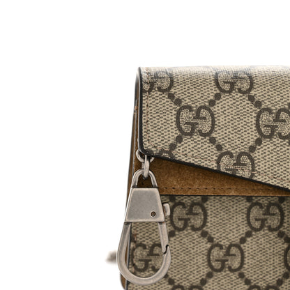 Gucci GG Supreme Monogram Super Mini Dionysus Shoulder Bag Taupe 11 of 12