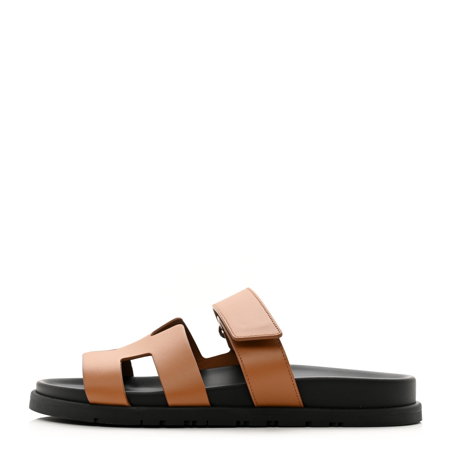 Hermes Calfskin Womens Chypre Sandals 39 Naturel 1 of 10