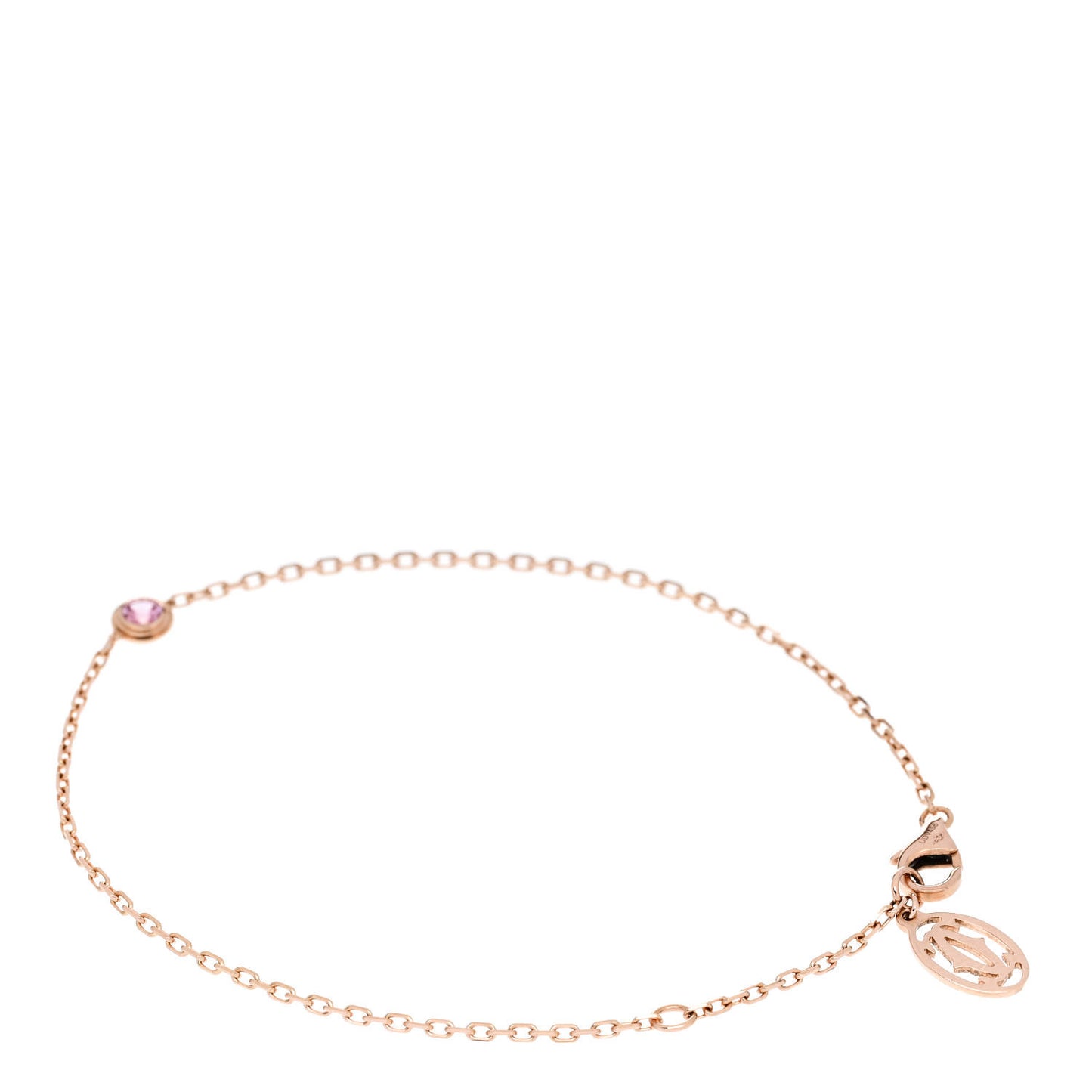 18K Pink Gold Pink Sapphire D'Amour Bracelet
