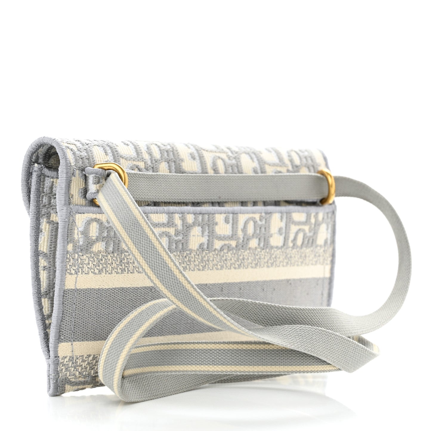 Oblique Slim Saddle Pouch Grey