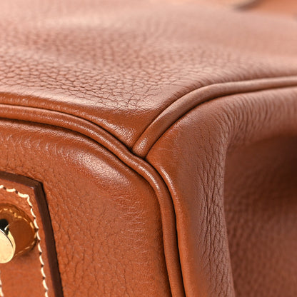 Hermes Natural Barenia Faubourg Birkin 30 Fauve 12 of 15