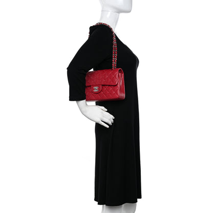 Chanel Caviar Quilted Small Double Flap Dark Pink 2 of 10
