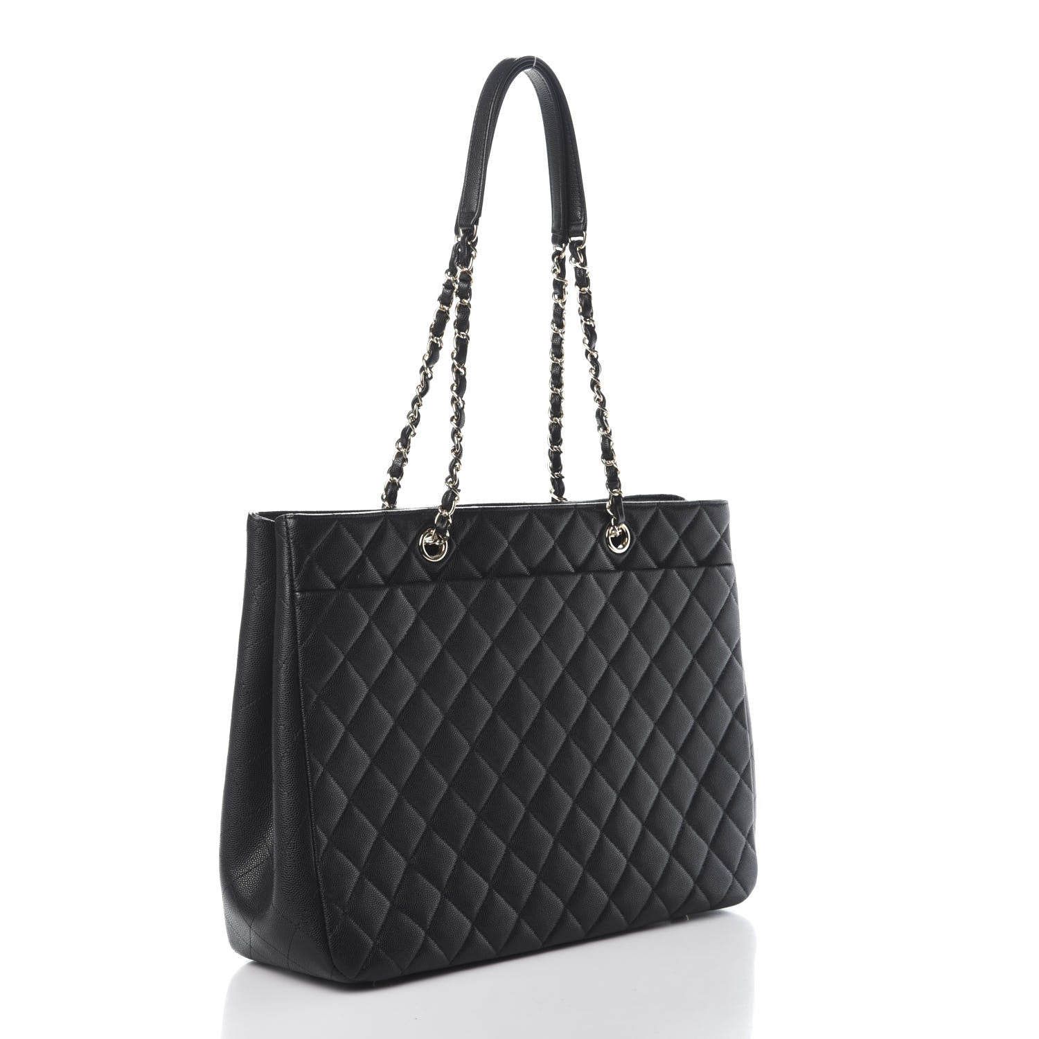 Chanel Caviar Quilted Large Shopping Tote Black 3 of 10