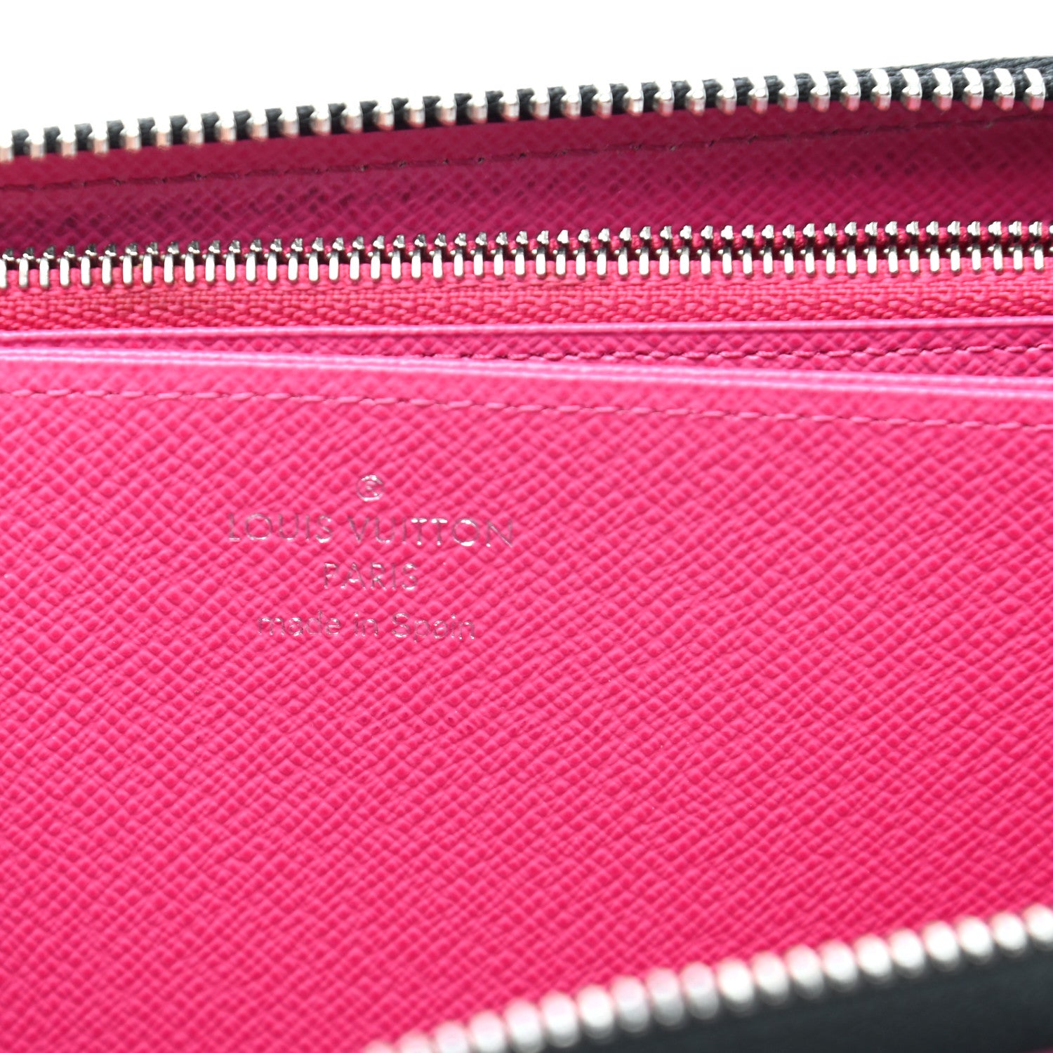 Louis Vuitton Epi Zippy Wallet Black Hot Pink 11 of 16