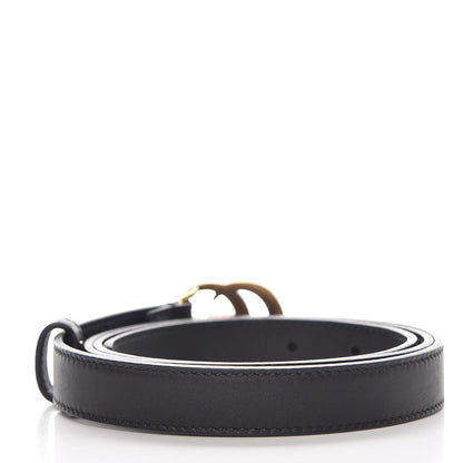 Gucci Calfskin Double G 20mm Belt 95 38 Black 3 of 7