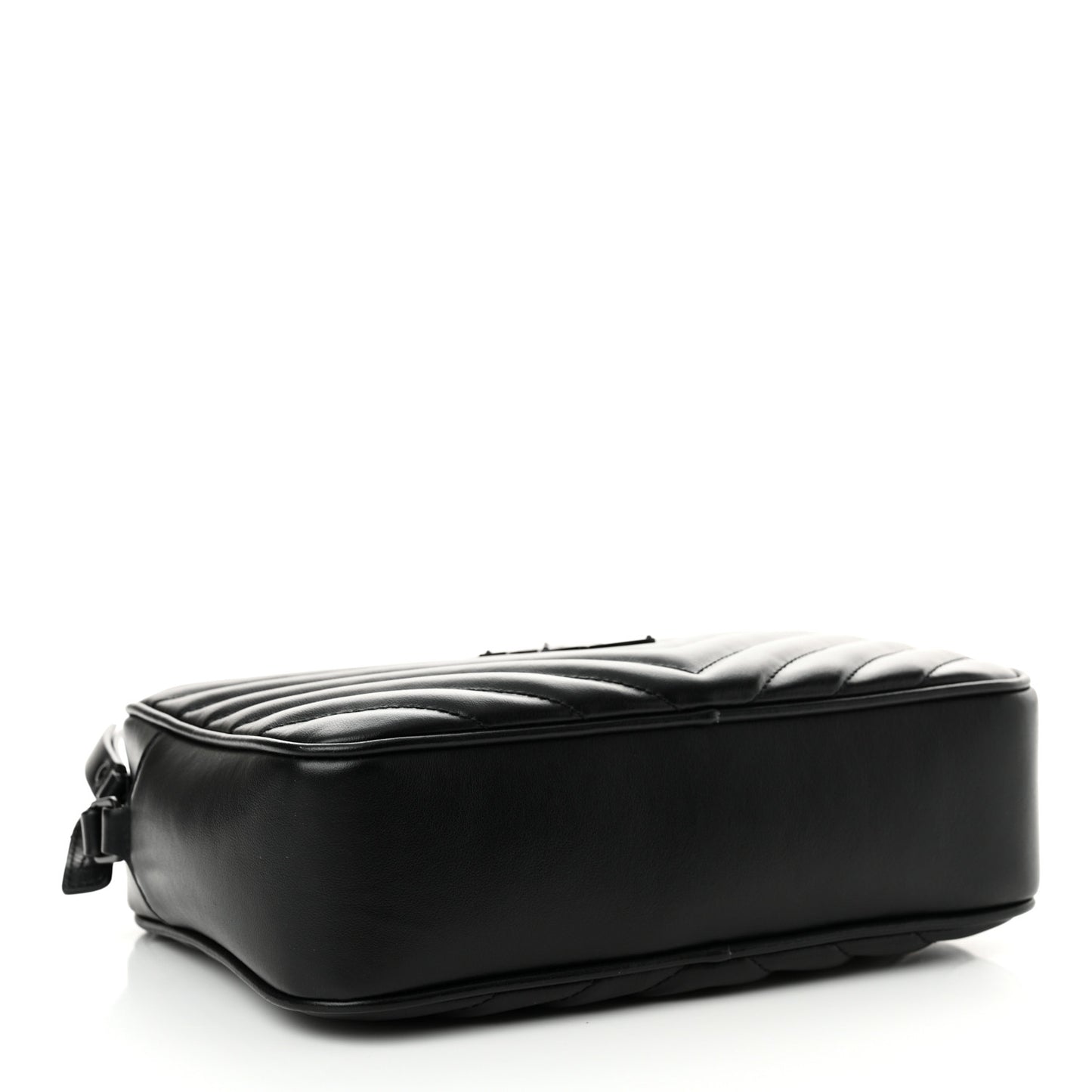 Calfskin Matelasse Monogram Monochrome Lou Camera Bag Black