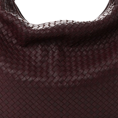 Bottega Veneta Nappa Intrecciato Large Veneta Hobo Dark Red 9 of 11