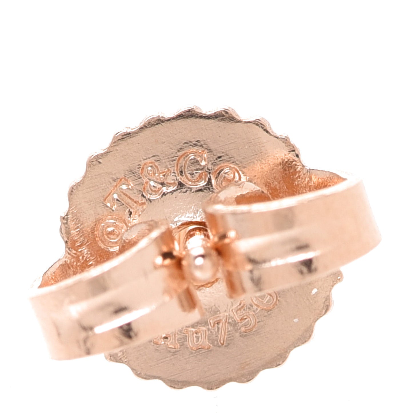 18K Rose Gold Diamond .22ctw Solitaire Earrings