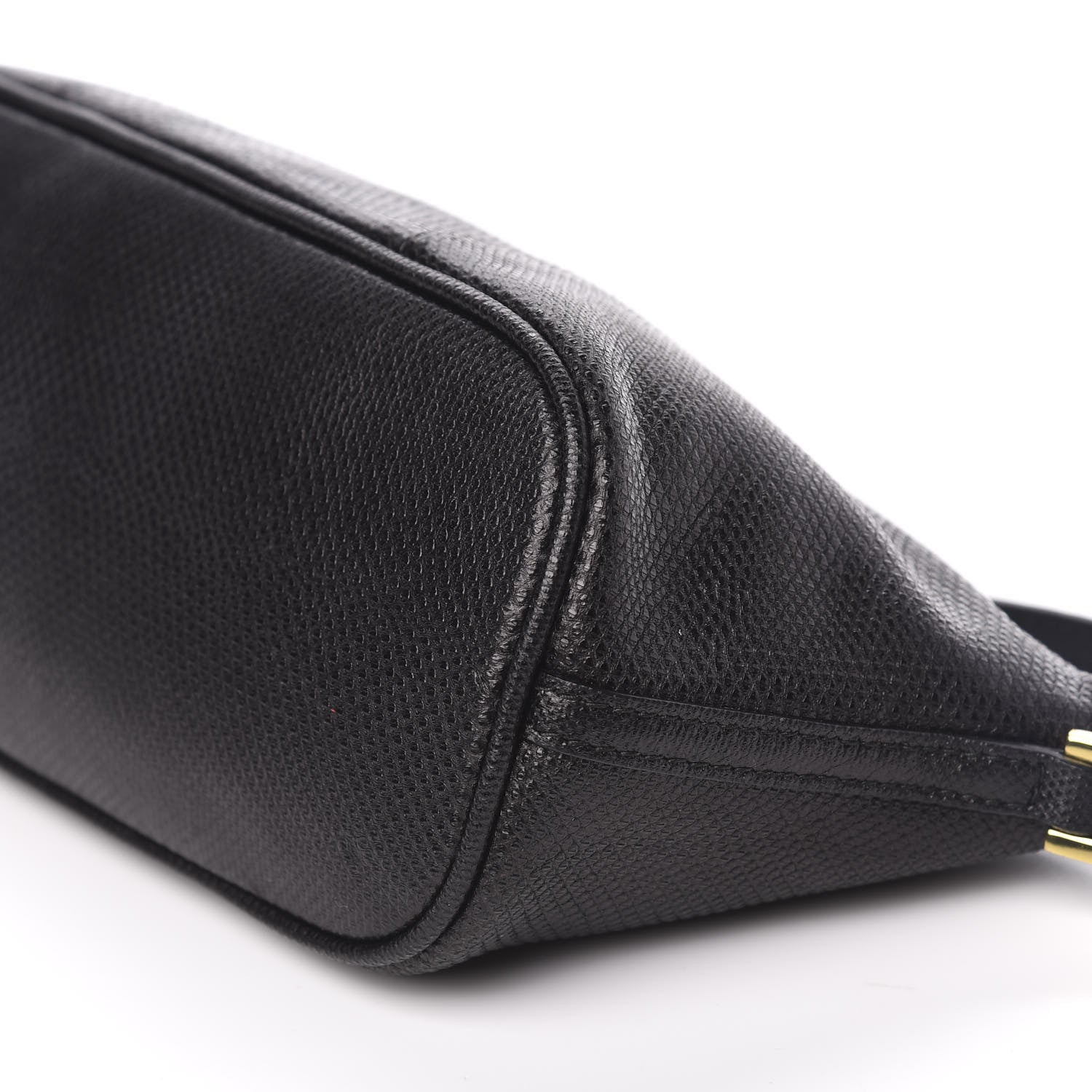 Gucci Calfskin Lizard Embossed Boat Pochette Black 9 of 10