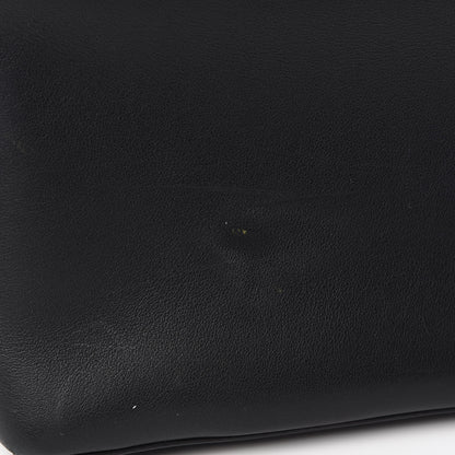 Fendi Vitello Dolce Mink Fur Pom Pom Petite 2Jours Tote Black Multicolor 9 of 10