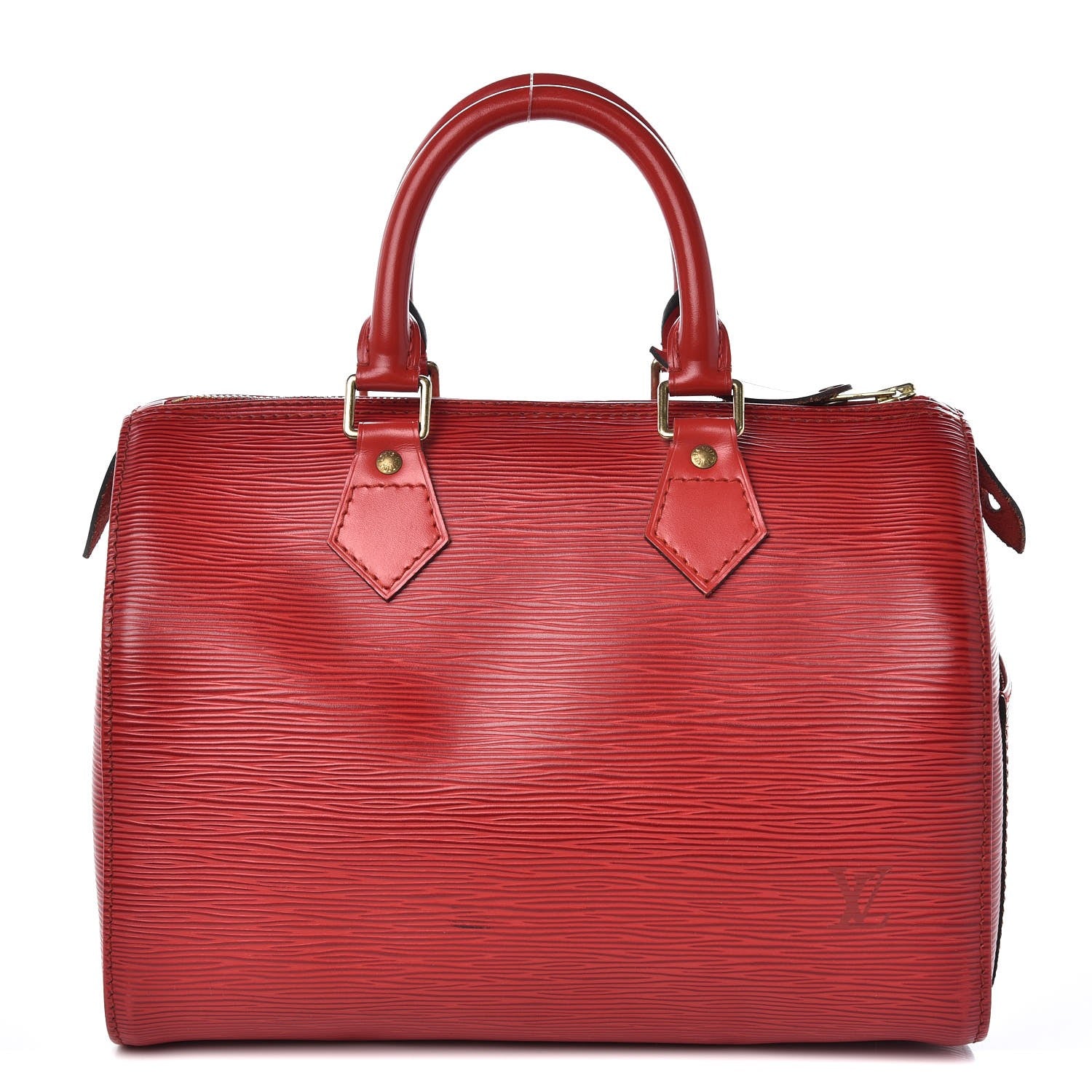 Louis Vuitton Epi Speedy 25 Castillan Red 1 of 12