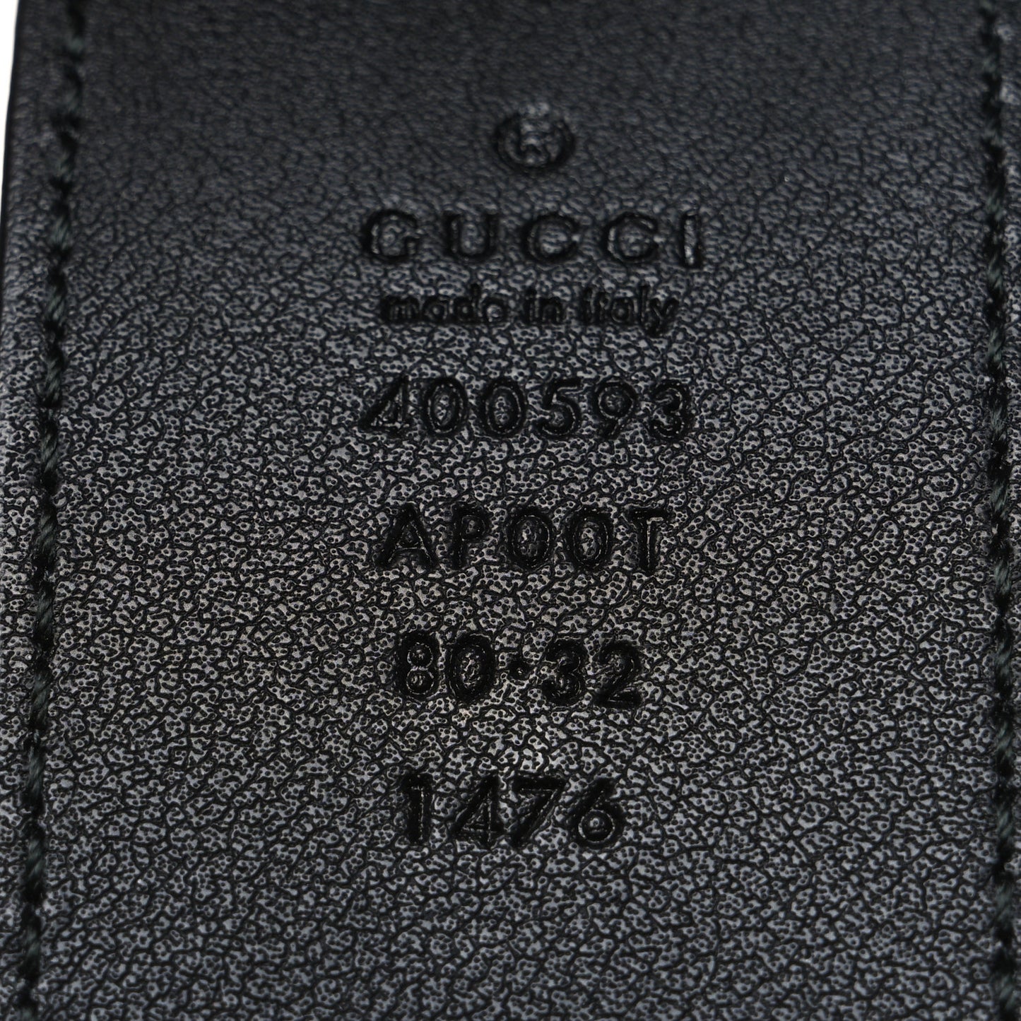Calfskin Double G 40mm Belt 80 32 Black