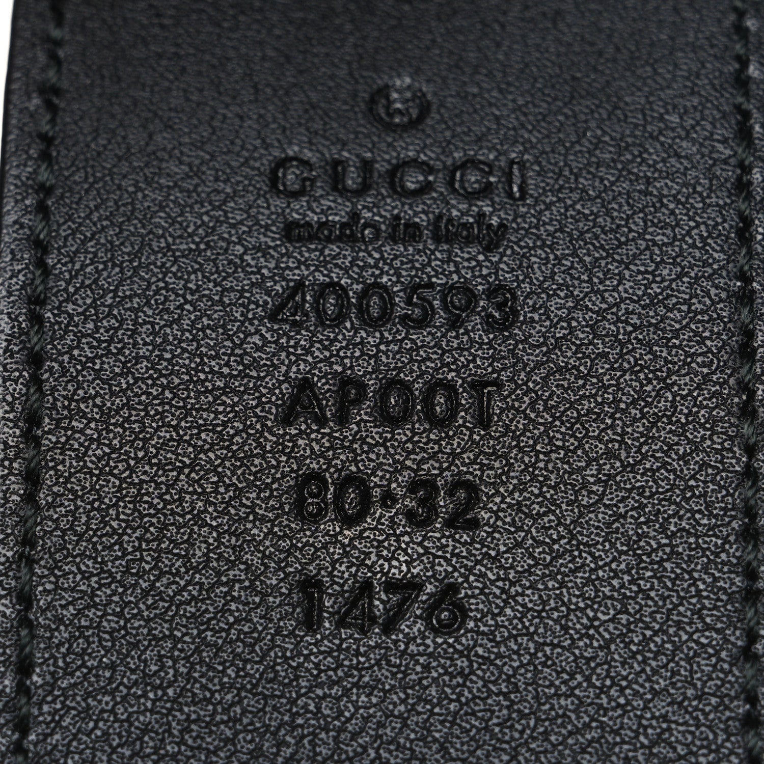 Gucci Calfskin Double G 40mm Belt 80 32 Black 3 of 5
