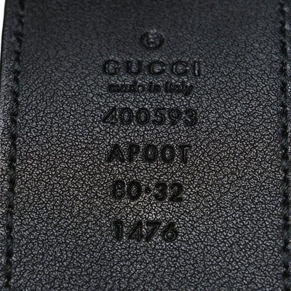 Gucci Calfskin Double G 40mm Belt 80 32 Black 3 of 5