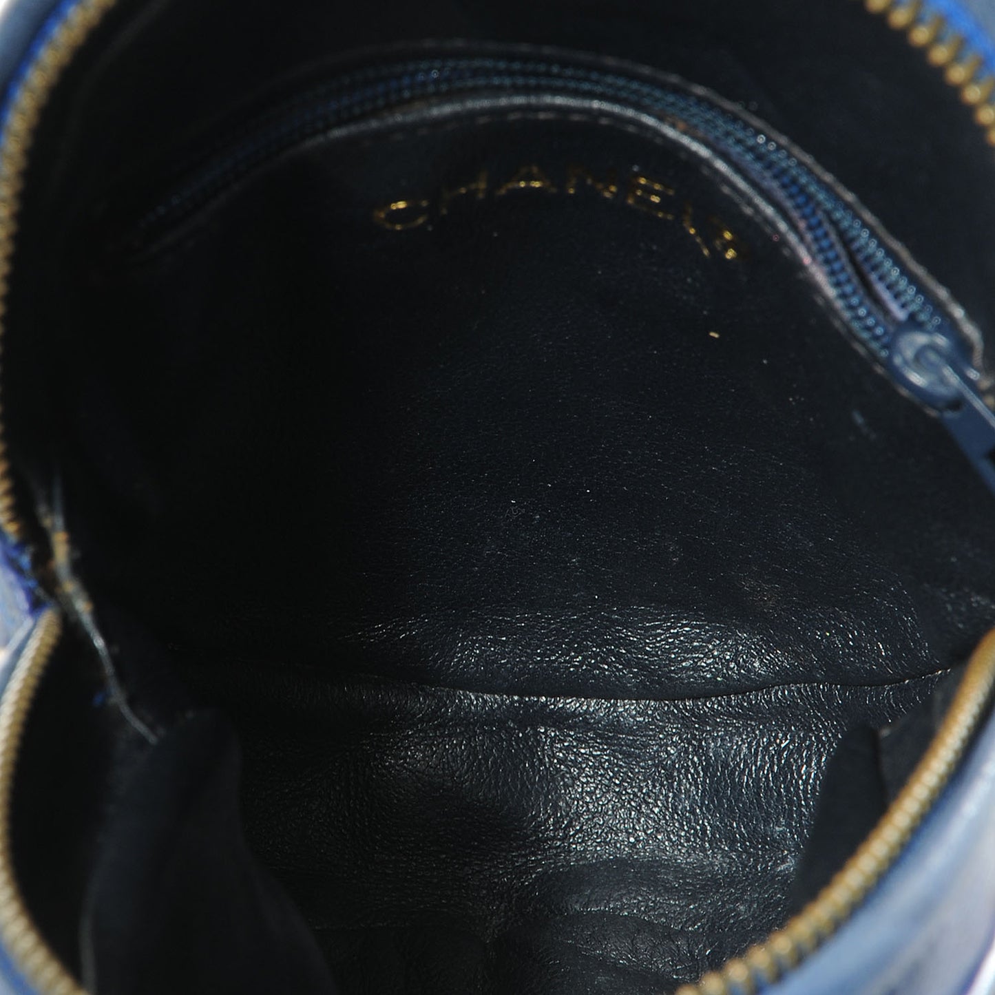 Lambskin Quilted Shoulder Bag Blue