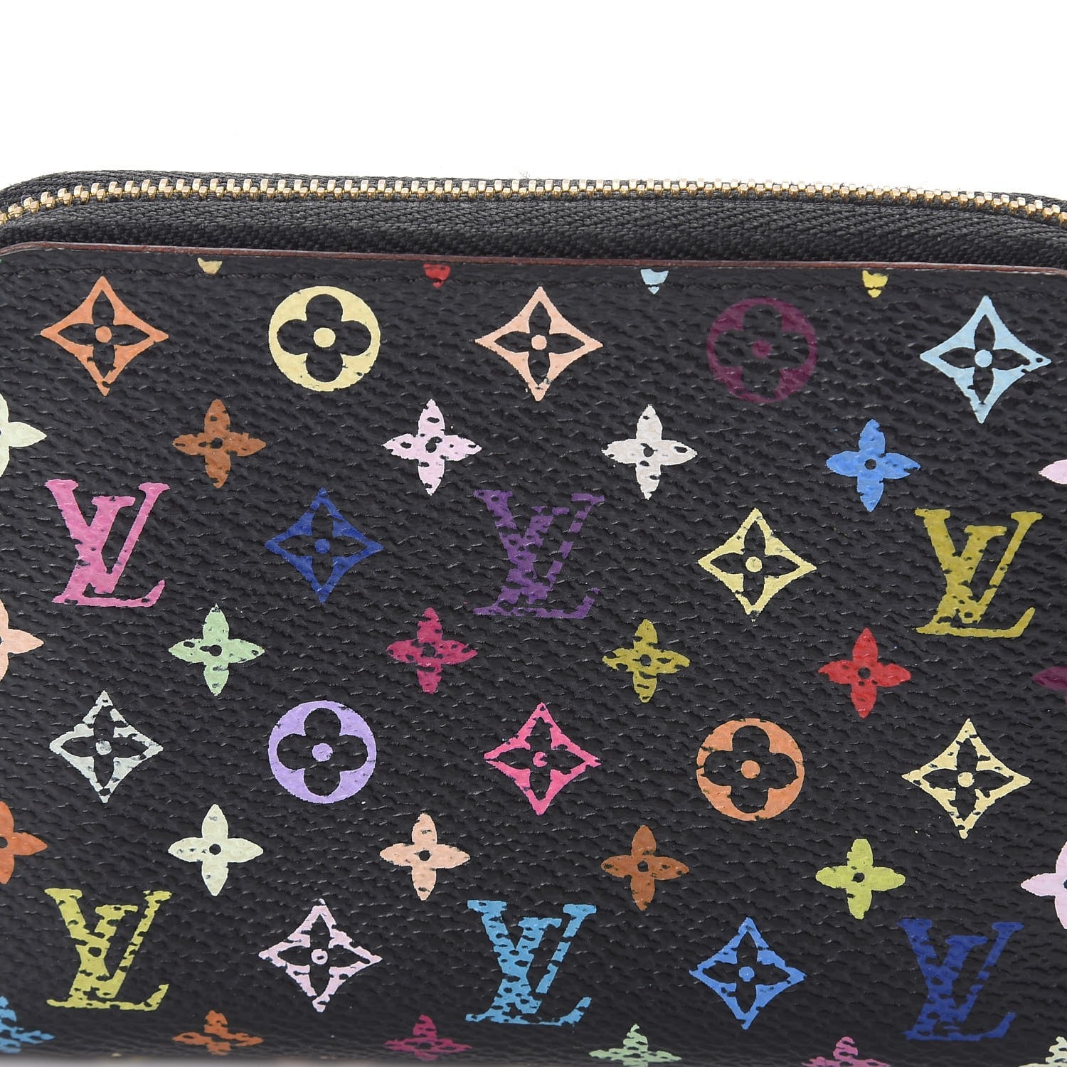 Louis Vuitton Monogram Multicolor Zippy Coin Purse Black Grenade 9 of 10