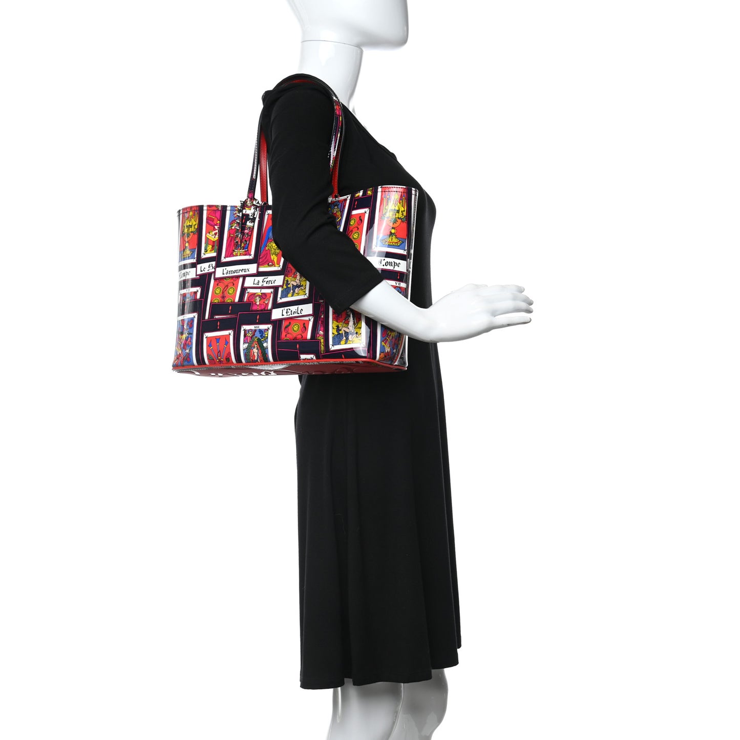 Patent Calfskin Small Tarot Cabata Tote Multicolor