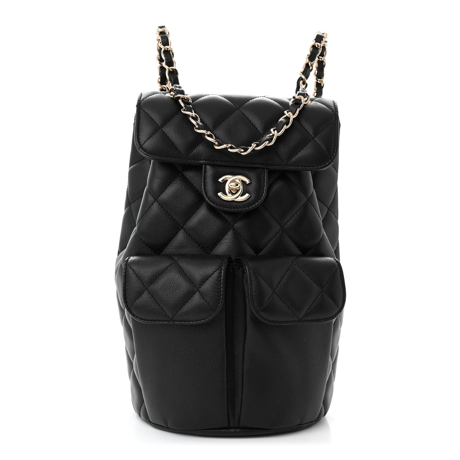 Chanel Caviar Quilted Pockets Backpack Black 1 of 9