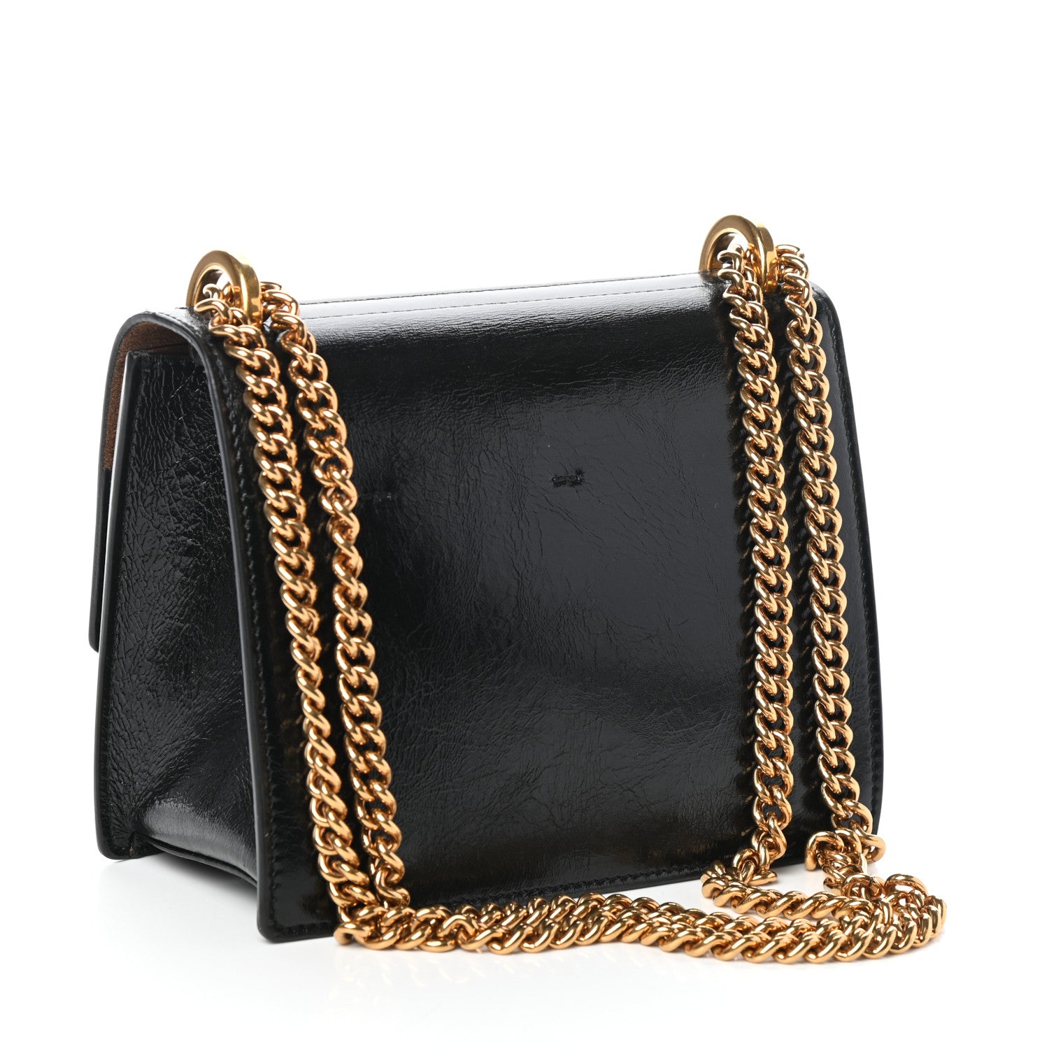 Fendi Agnello Old Shine Small Kan U Shoulder Bag Black 3 of 9