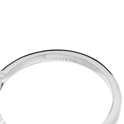 Tiffany Platinum Diamond Blue Sapphire Embrace Ring 57 8 5 of 5