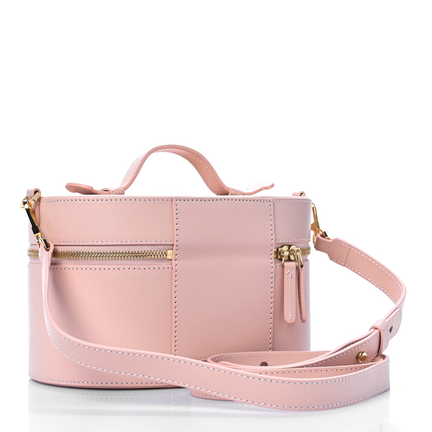 Calfskin Train Case Crossbody Rosa