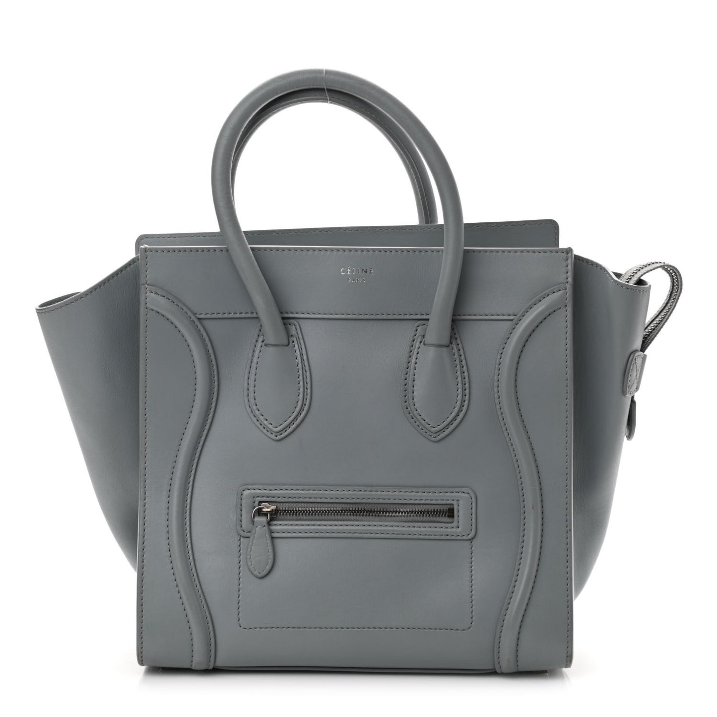 Smooth Calfskin Mini Luggage Sky Blue