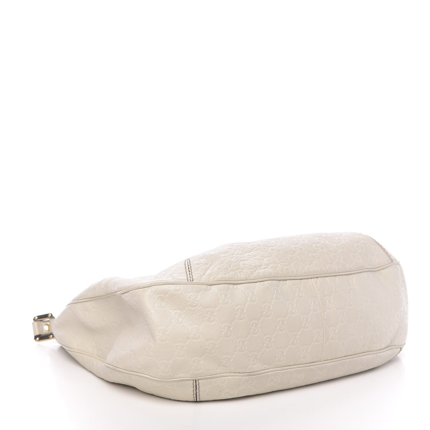 Gucci Guccissima Large New Ladies Web Hobo Off White 3 of 21