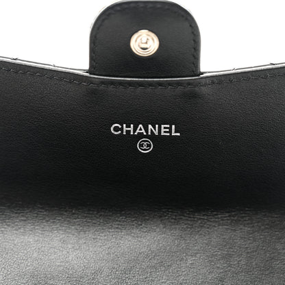 Chanel Patent Quilted Large Gusset Flap Wallet So Black 6 of 9