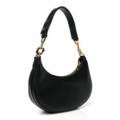 Celine Smooth Calfskin Medium Strap Ava Shoulder Bag Black 2 of 9