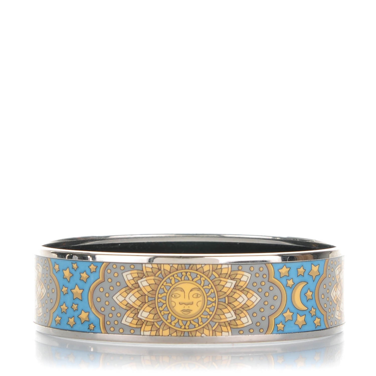 Hermes Enamel Printed Wide Bracelet 70 1 of 5