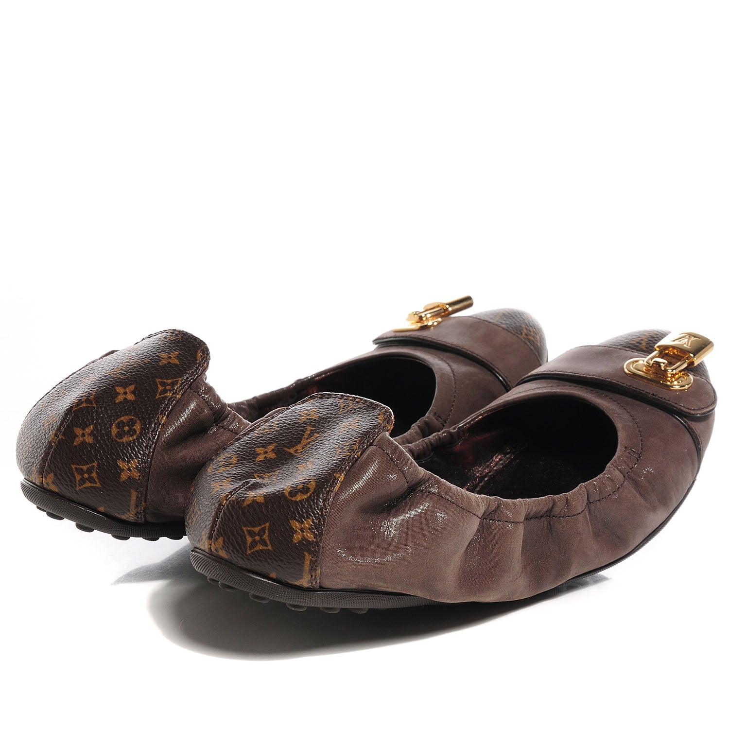 Louis Vuitton Monogram Canvas Lucky Ballerina Flats 39 Brown 4 of 7