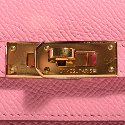 Hermes Epsom Kelly Longue Wallet Rose Confetti 7 of 11
