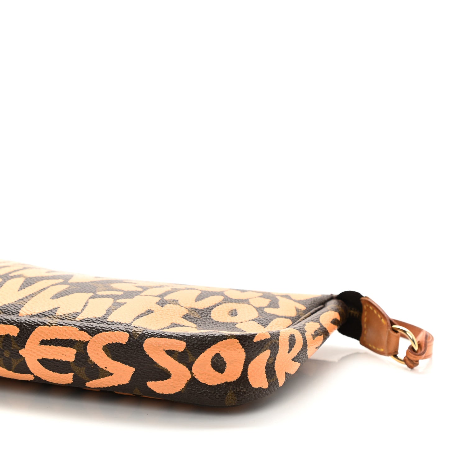 Monogram Graffiti Pochette Accessories Peach