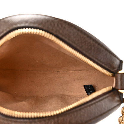 Gucci GG Supreme Monogram Web Mini Ophidia Round Shoulder Bag Brown 5 of 10