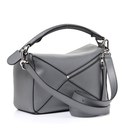 Loewe Calfskin Small Puzzle Bag Gunmetal 3 of 9